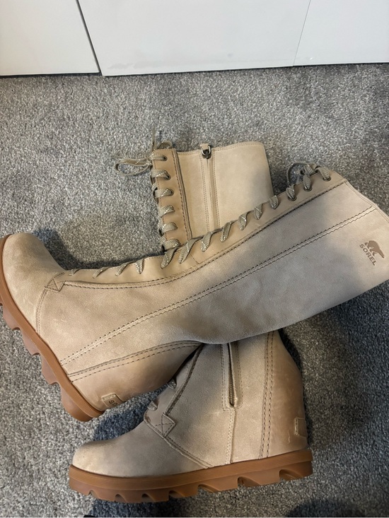 Sorel Shoes - Sorel Women's Taupe Lace-Up Mid-Calf Boots